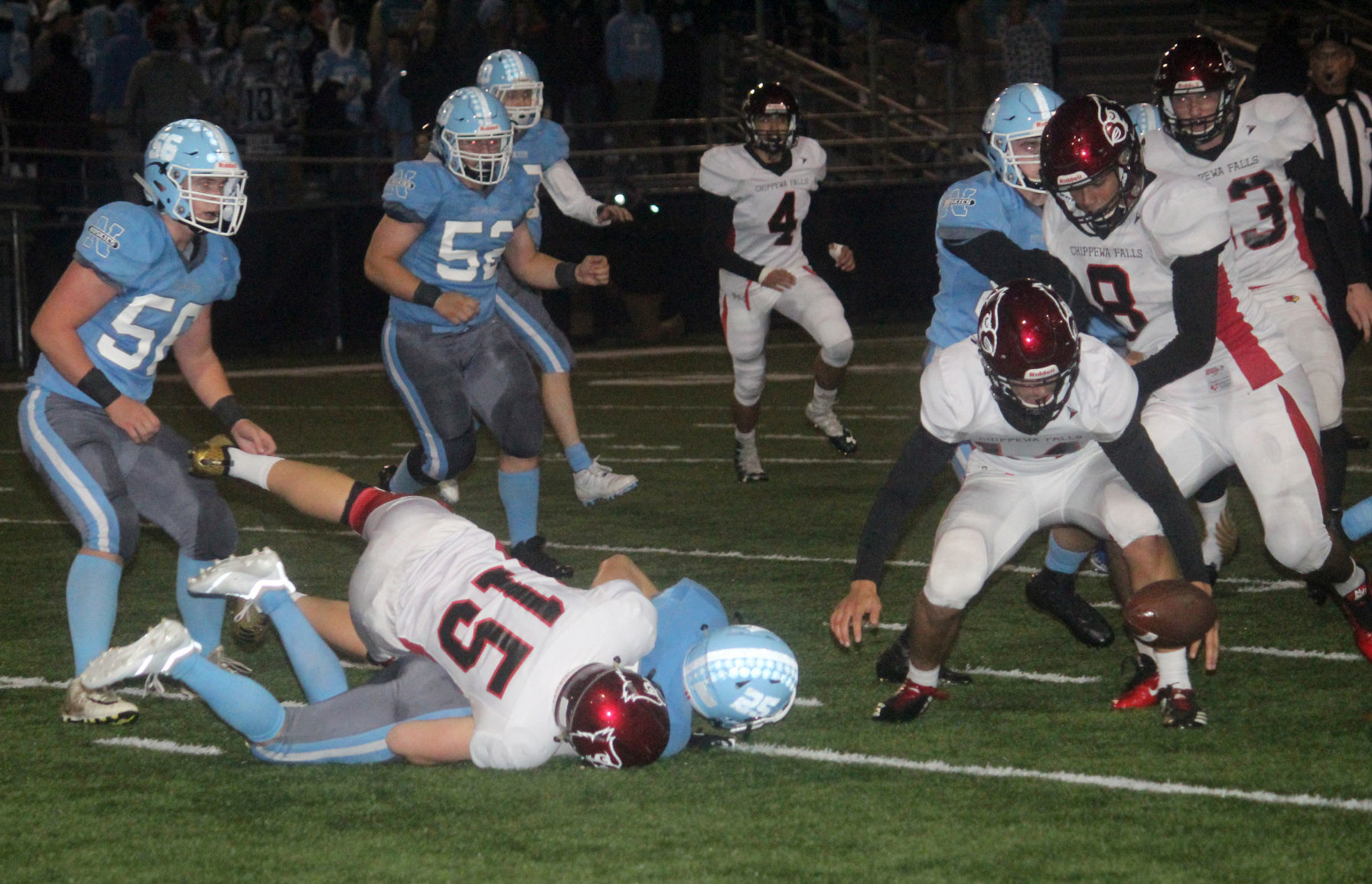 Chi-Hi football at Eau Claire North 10-5-18